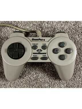 Gamepad Controller For Playstation 1 Gray Turbo & Clear Button For Rapid Fire ￼